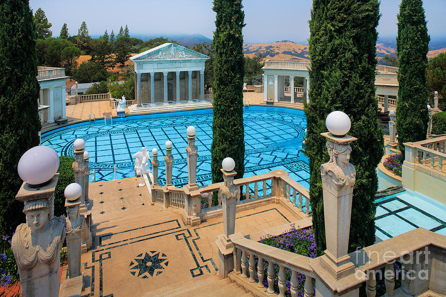 Architecture Photograph - Hearst Castle Neptune Pool by Inge Johnsson