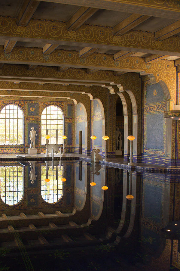 Hearst Castle Roman Pool Reflection Photograph by Heidi Smith
