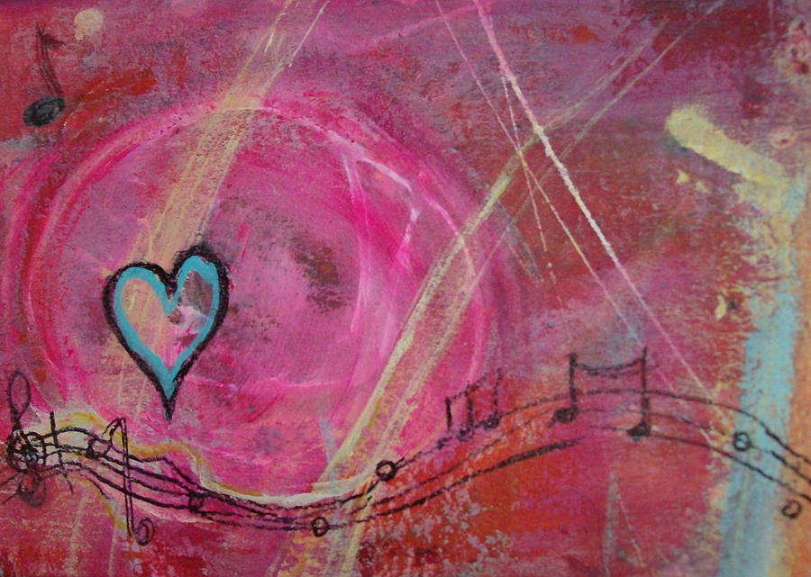 Heart 4 Painting by Francine Ethier