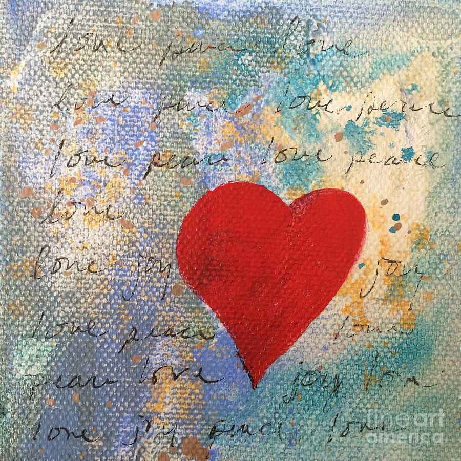 Heart #9 Painting by Robin Pedrero