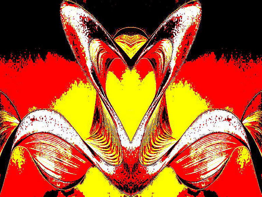 Heart and Shoulders Digital Art by Mary Russell
