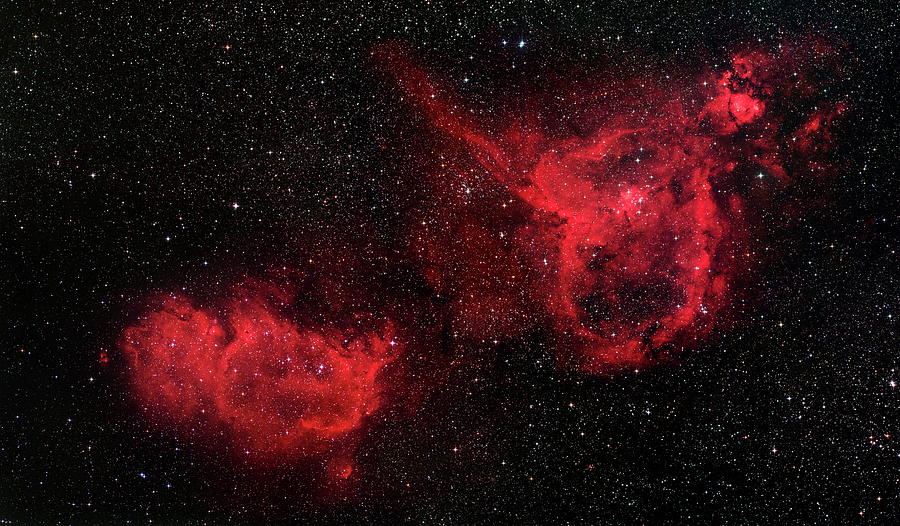 Heart And Soul Nebulae Photograph by Robert Gendler/science Photo Library