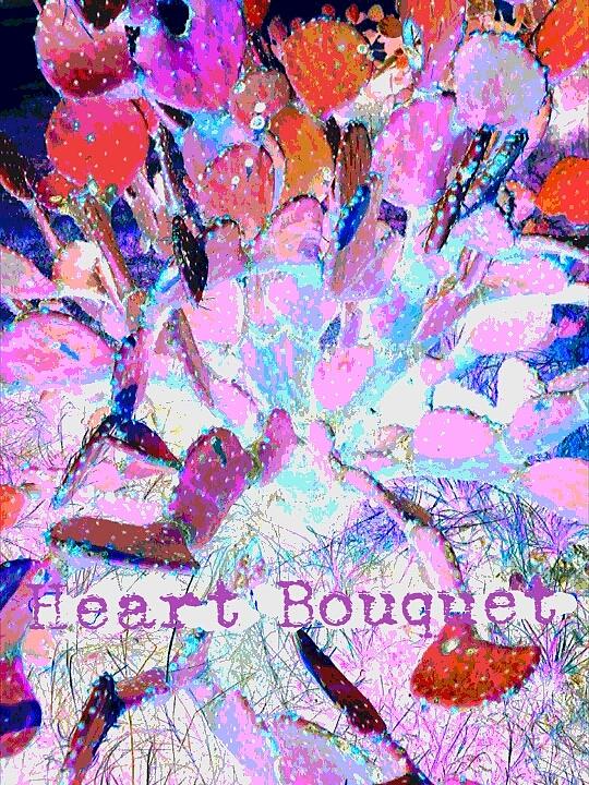 Heart Bouquet  Digital Art by Pamela Smale Williams