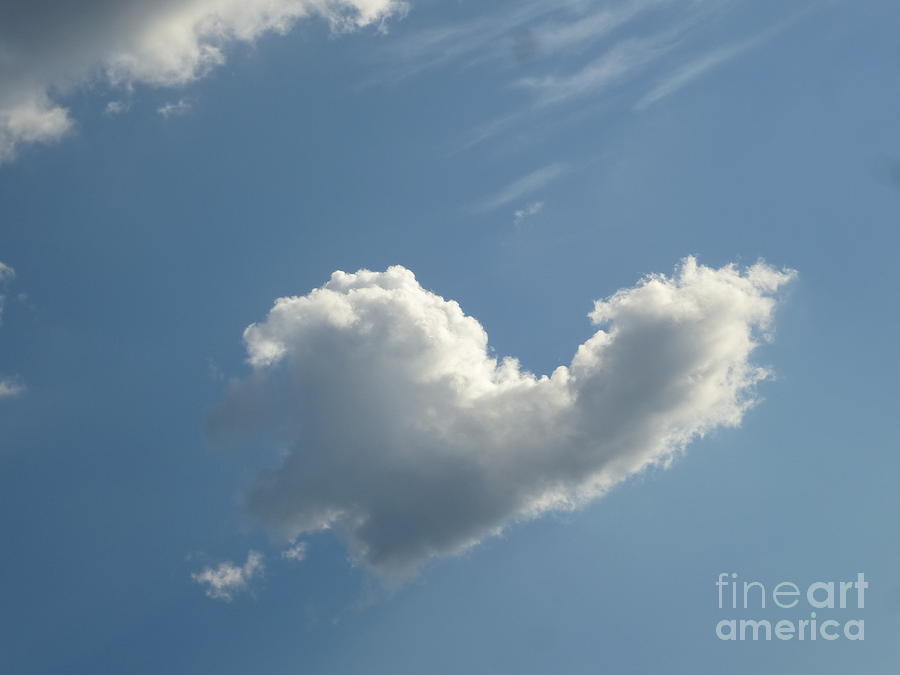 Heart Cloud Sedona Photograph by Mars Besso