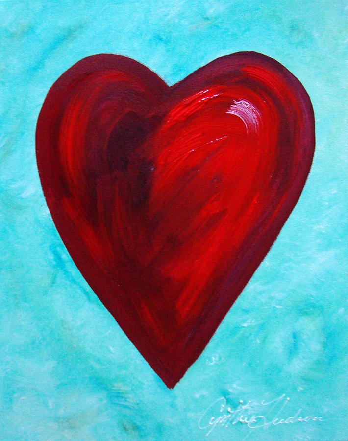 Heart Painting by Cynthia Hudson