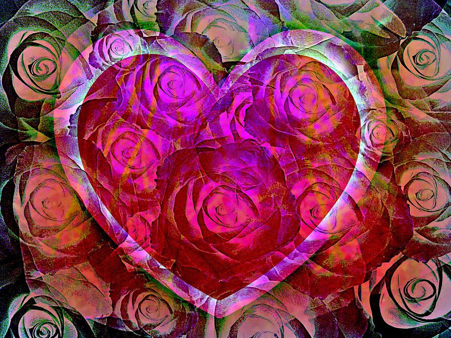 Rose Photograph - Heart Felt Roses by Shirley Sirois