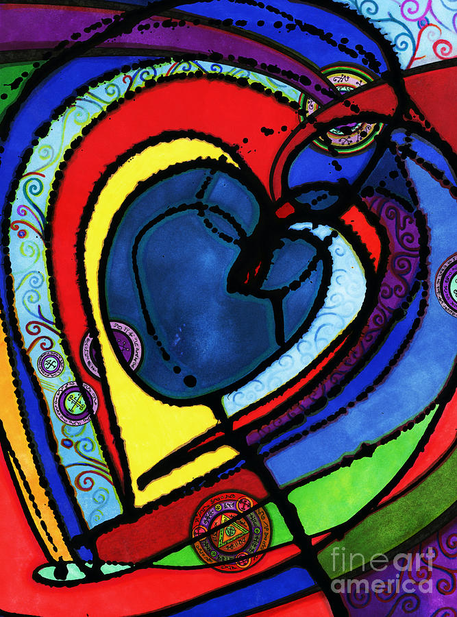 Heart II  Drawing by Joey Gonzalez