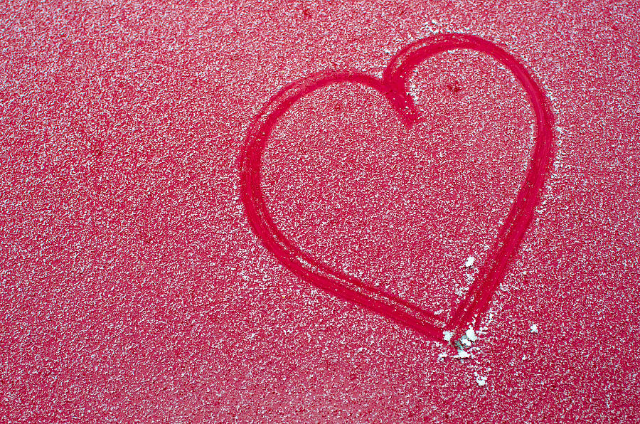 Heart In Snow Photograph by Andreas Berthold