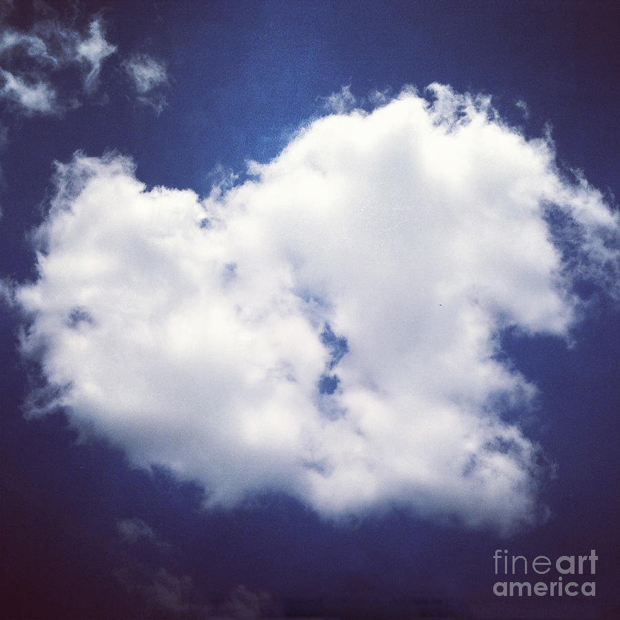 Heart In The Clouds Photograph by Kerri Farley