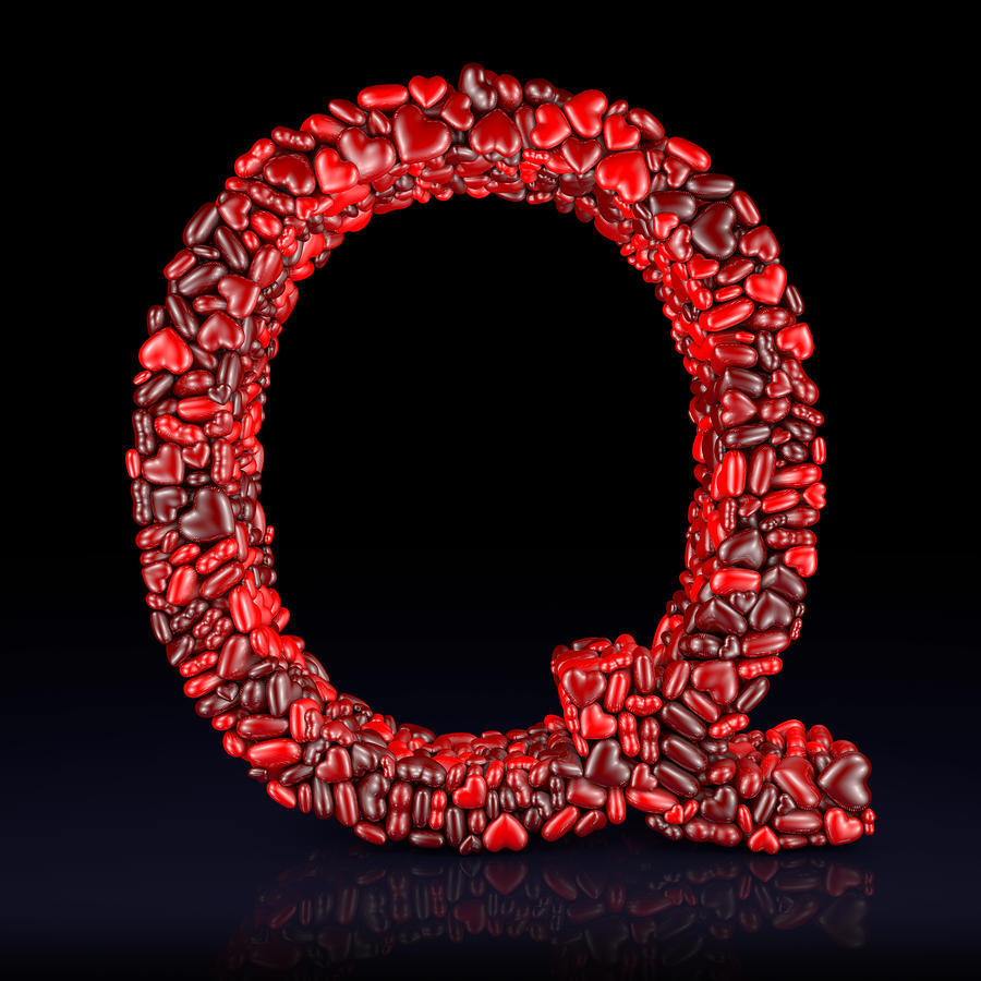 Heart Letter Q Photograph by Visual7