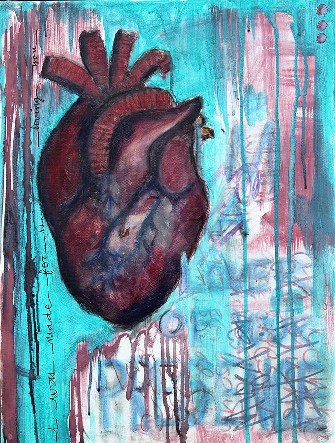 Heart Made Mixed Media by Carrie Todd
