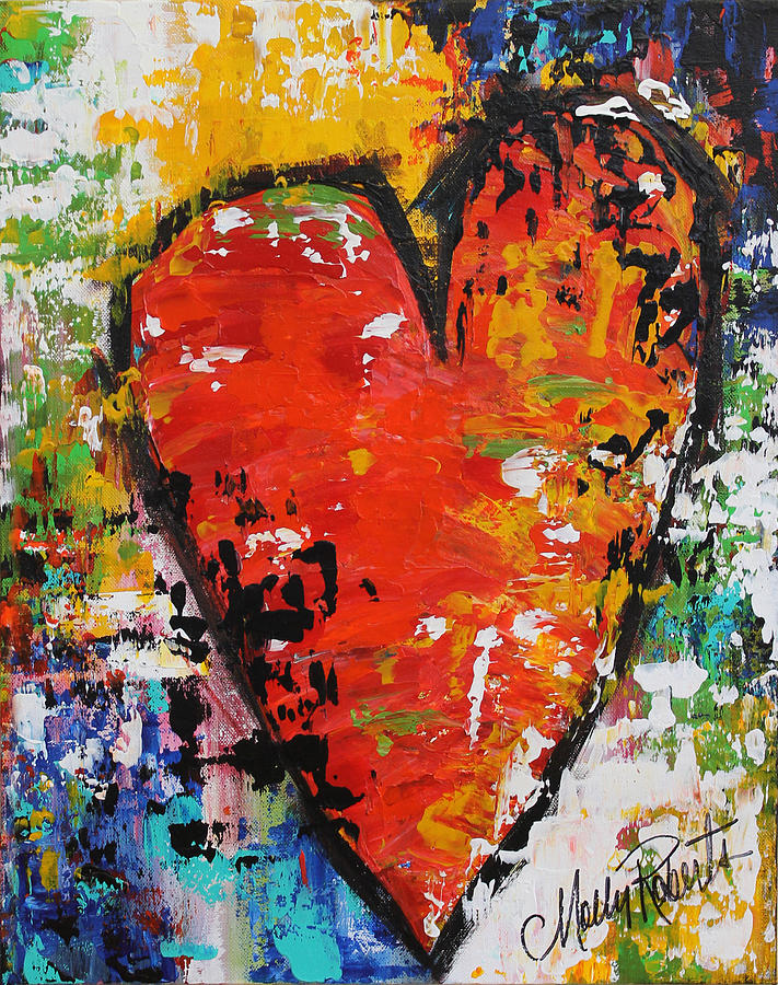 Heart Painting by Molly Roberts - Fine Art America