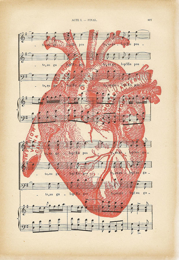Heart Music Digital Art by Georgia Clare