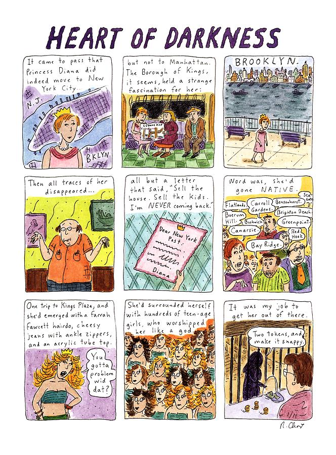 Heart Of Darkness Drawing by Roz Chast Heart Of Darkness Drawing by Roz Chast