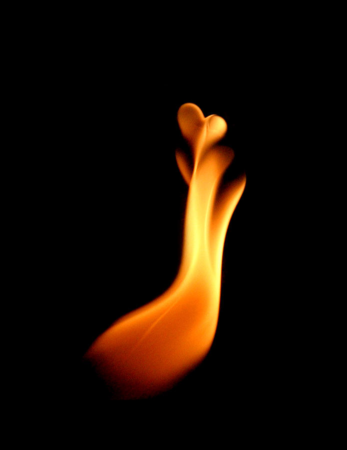 Fire Photograph - Heart of Fire by Wes Jimerson