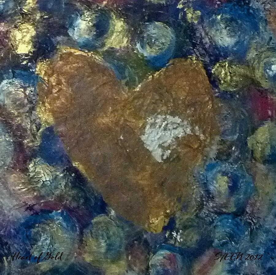 Heart of Gold Painting by Christine Nichols