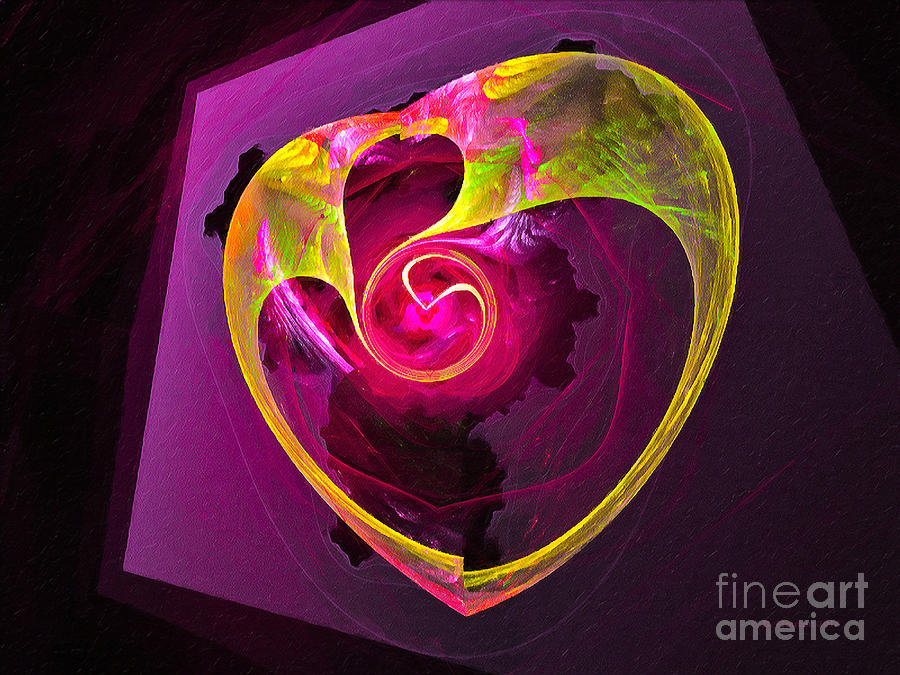 Heart of Gold Digital Art by Dee Flouton