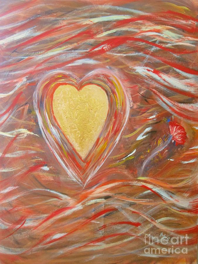 Heart of Gold Painting by Julie Crisan