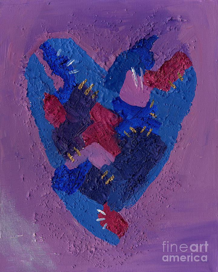 Healing Heart Painting by Julia Stubbe
