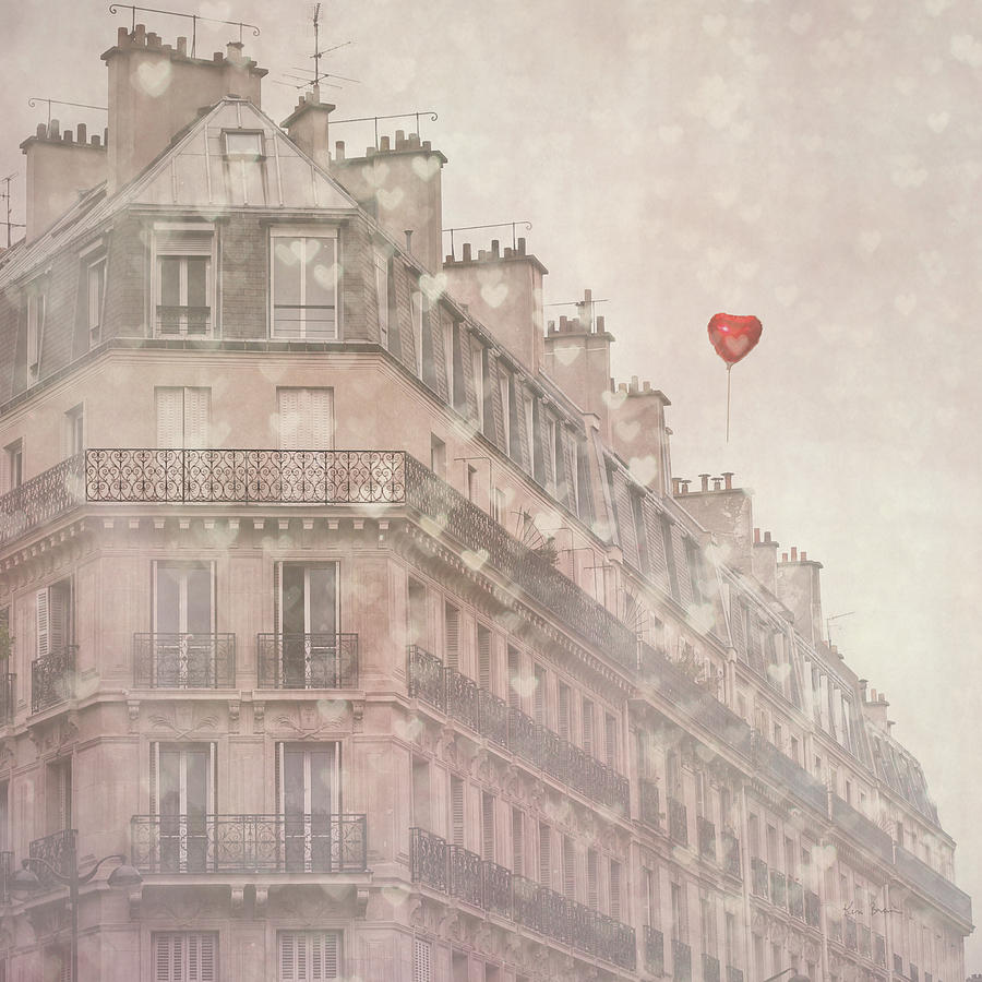 Architecture Painting - Heart Paris by Keri Bevan Architecture Painting - Heart Paris by Keri Bevan