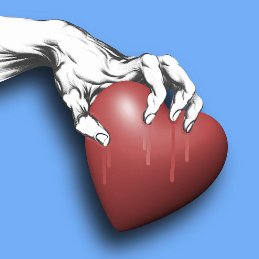Heart Series Love Clawed Hearts Painting by Tony Rubino