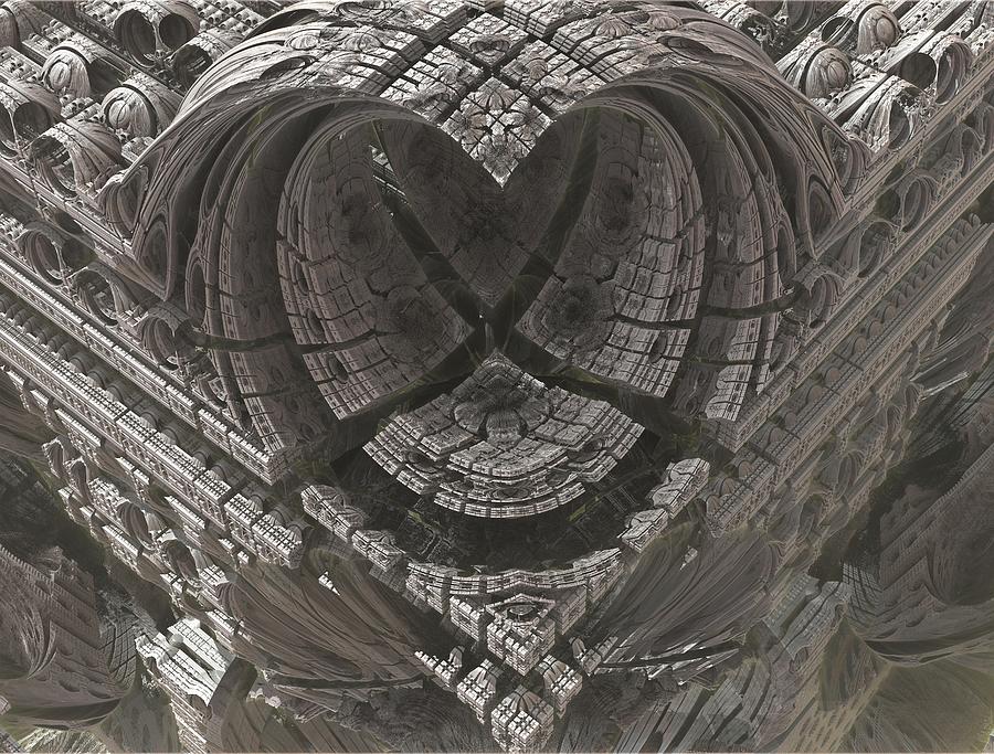 Science Fiction Photograph - Heart-Shaped Mandelbox by Jacob Bettany