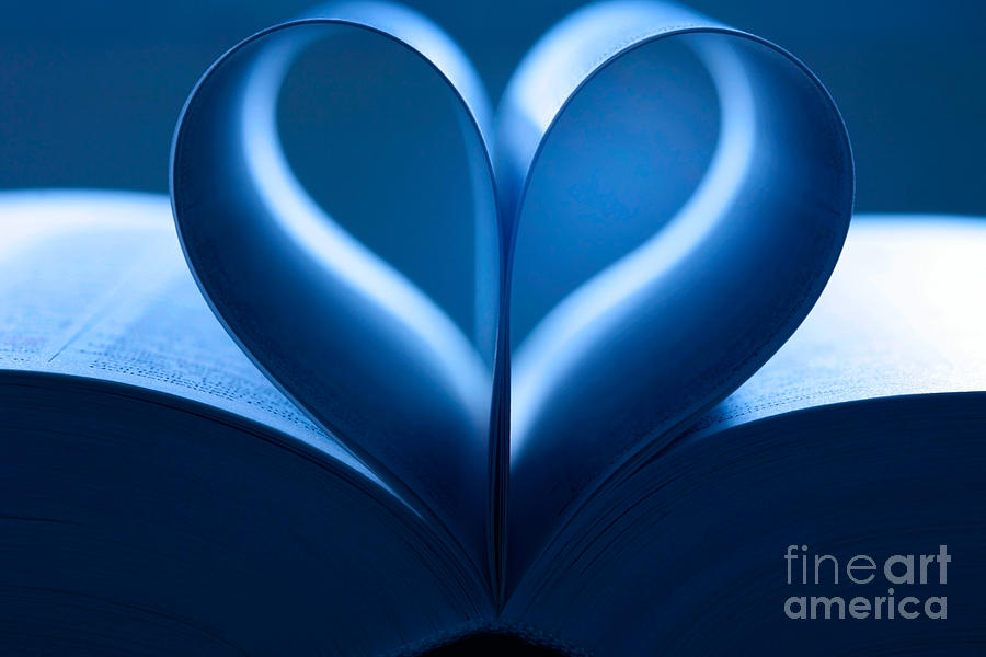 Heart-shaped Pages, Book Photograph by Jens C. Schmitz