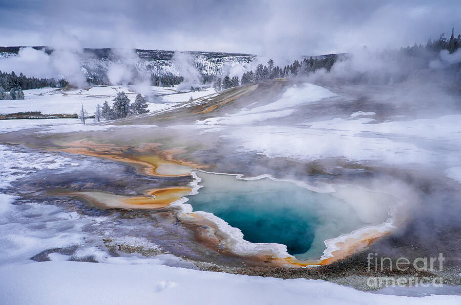 Yellowstone National Park Photograph - Heart Spring by Priscilla Burgers