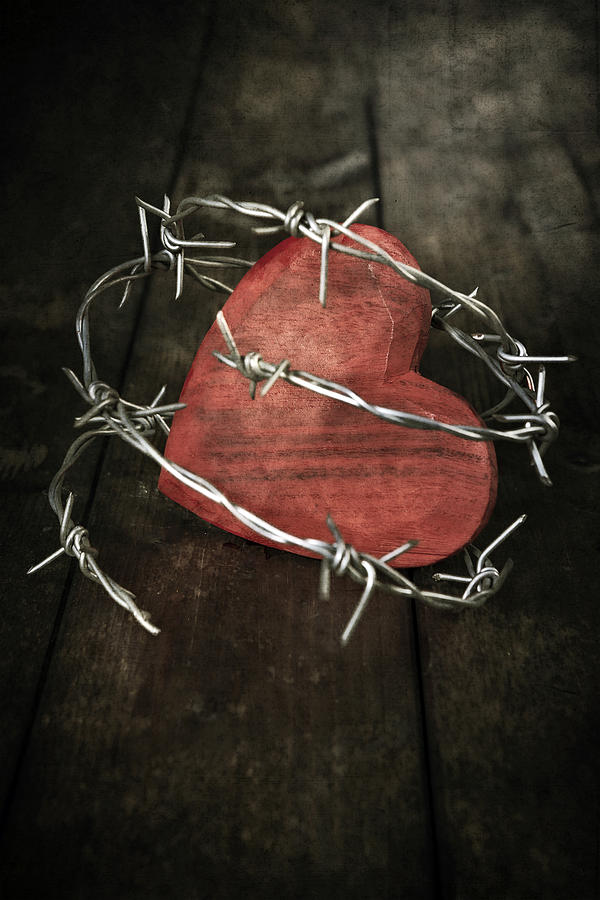 Heart With Barbed Wire Photograph by Joana Kruse