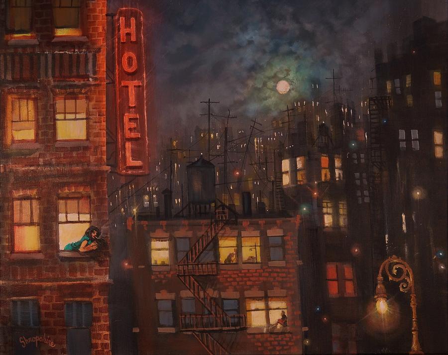 Heartbreak Hotel Painting by Tom Shropshire