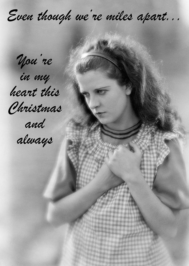 A Heartfelt Christmas Greeting Card Photograph by Communique Cards