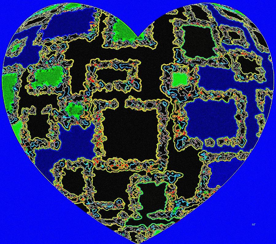 Abstract Digital Art - Heartline 11 by Will Borden Abstract Digital Art - Heartline 11 by Will Borden