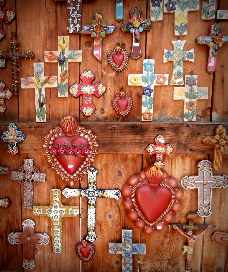 Heart Photograph - Hearts and Crosses by Karyn Robinson