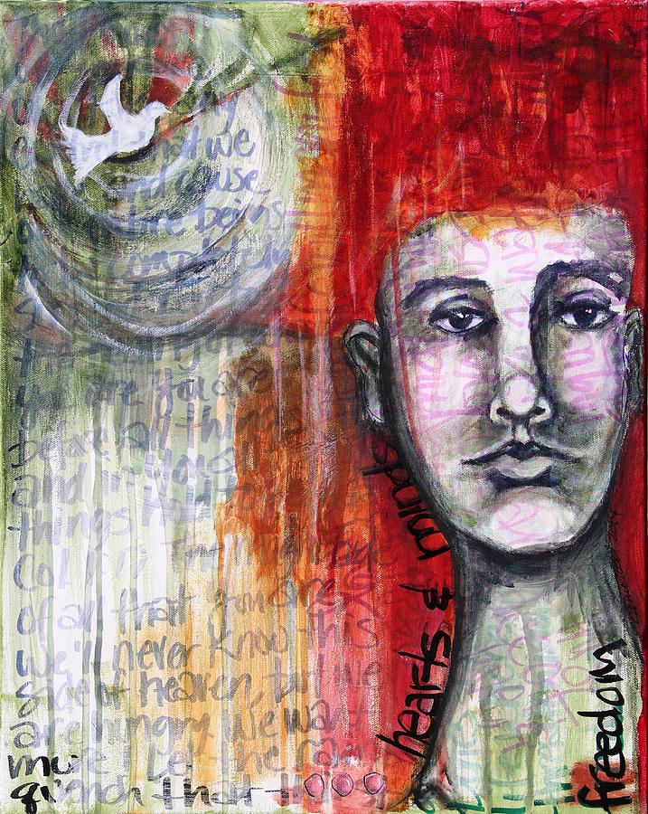 Hearts and Minds Mixed Media by Carrie Todd