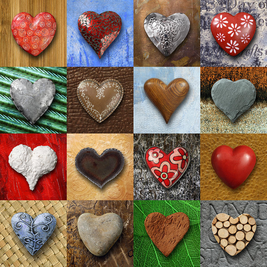 Hearts Collage Photograph By Ron Sumners Fine Art America