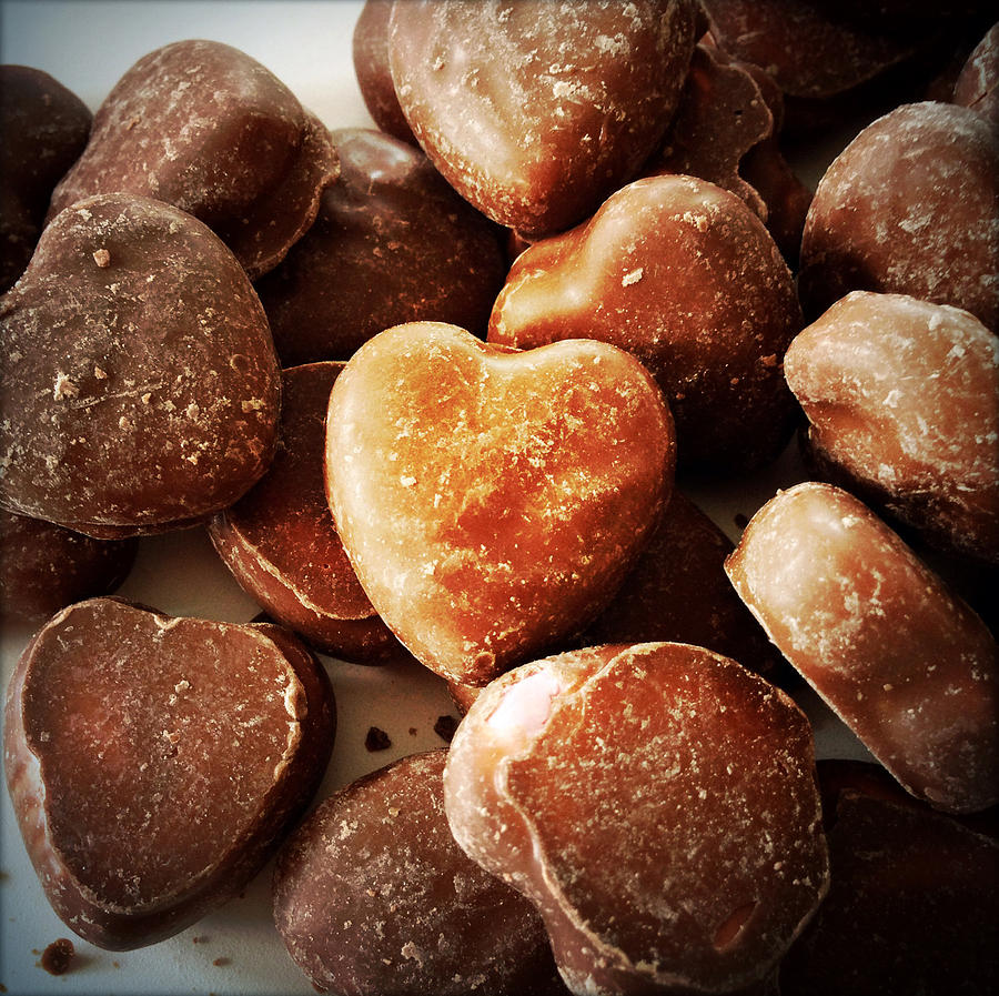 Candy Photograph - Hearts by Les Cunliffe