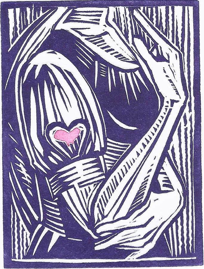 Valentines Day Drawing - Heartsleeve by Jennifer Harper