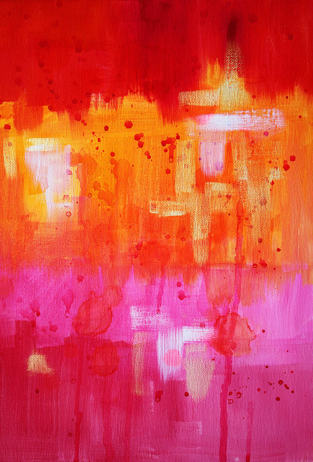 Abstract Painting - Heat by Nancy Merkle