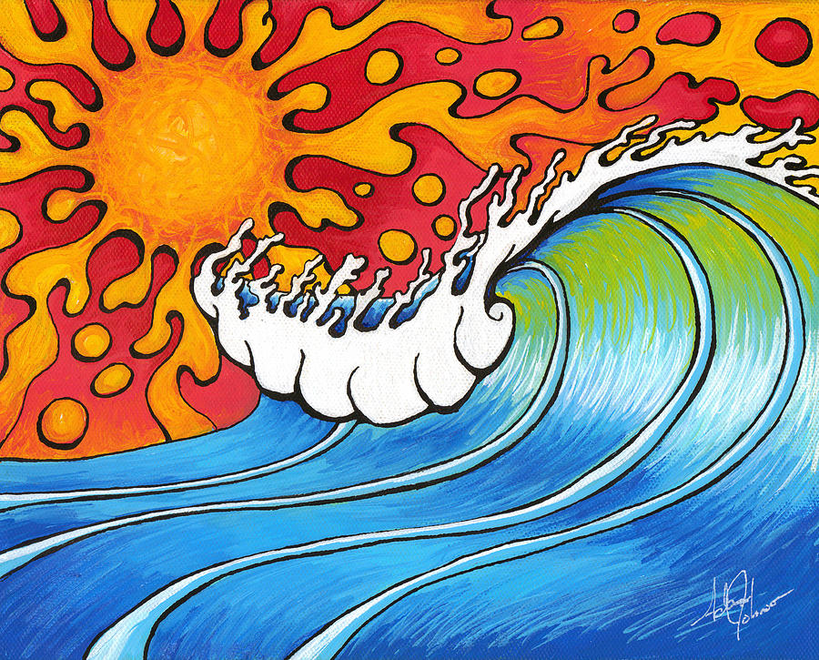 Sunset Painting - Heat Wave by Adam Johnson