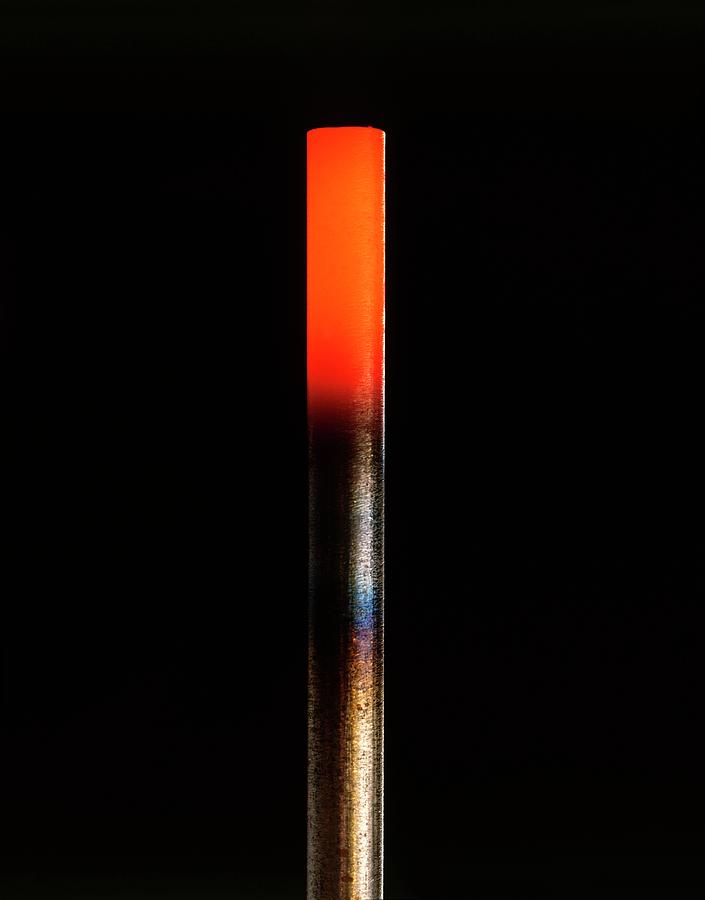 Heated Iron Bar Photograph by Dorling Kindersley/uig