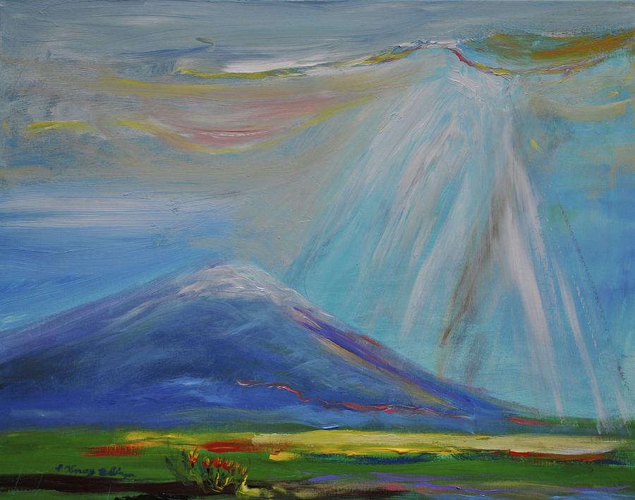 Mountain Painting - Heaven in Oregon Mt. Hood Oregon by Patricia Kimsey Bollinger