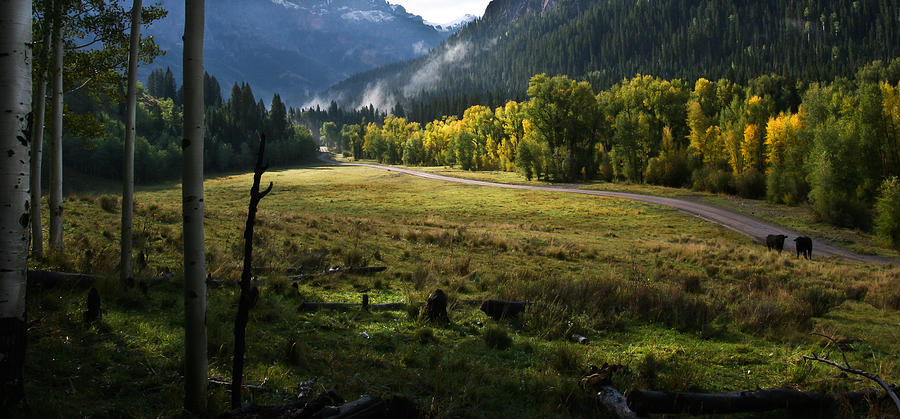 Mountains Photograph - Heaven on earth with a touch of hamburger by Mike Bennett Mountains Photograph - Heaven on earth with a touch of hamburger by Mike Bennett