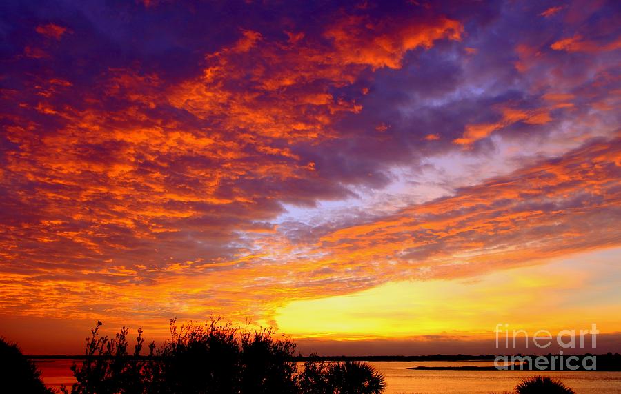 Sunset Photograph - Heaven Sent by Karen Wiles