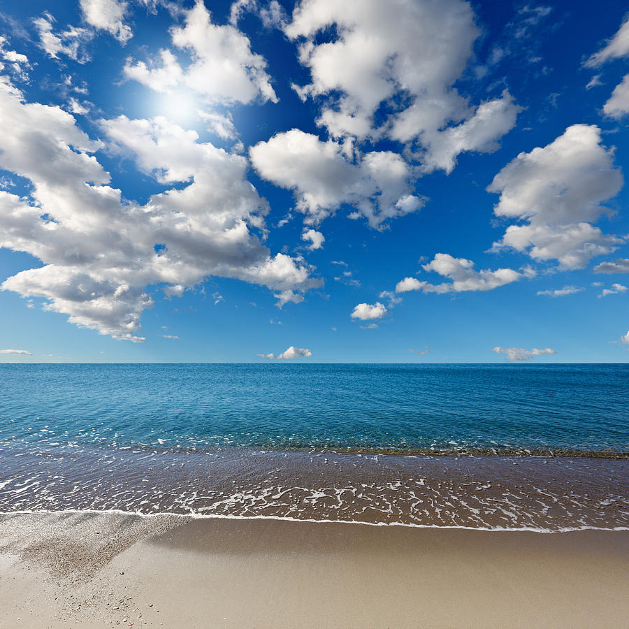 Heavenly beach under the blue sky Photograph by Constantinos Iliopoulos