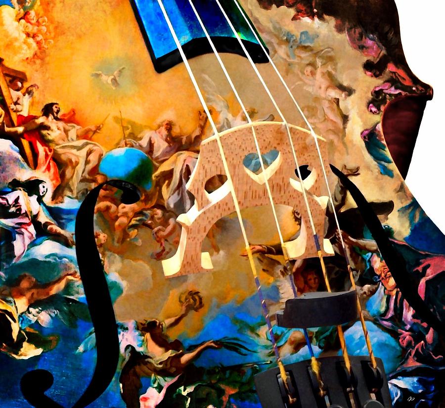 Violin Painting - Heavenly Bridge by Jared Johnson