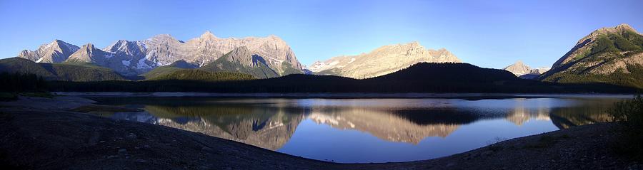 Banff National Park Photograph - Sunrise Reflection Hike - Kananaskis Lakes, Alberta by Ian McAdie