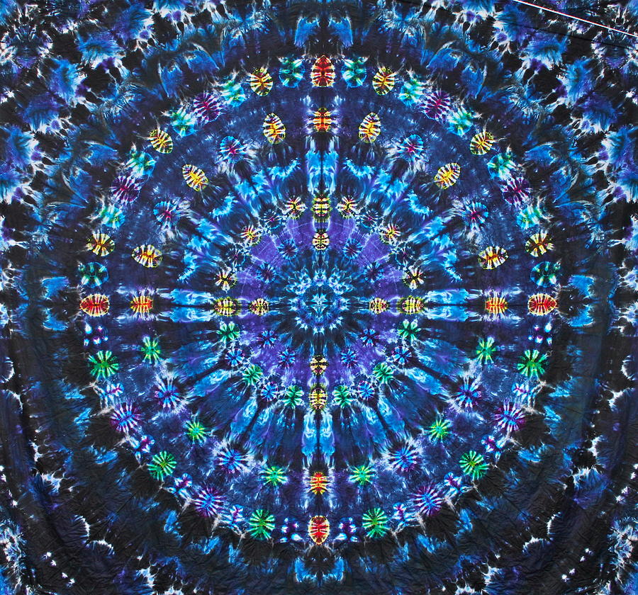 Tie Dye Tapestry - Textile - Heavenly Hub by Courtenay Pollock