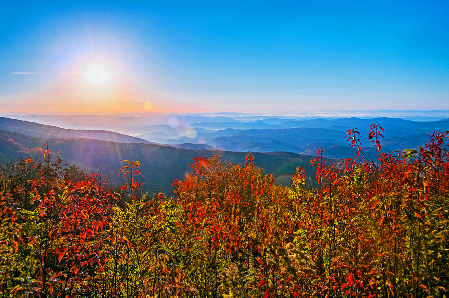 Landscape Photograph - Heavenly Sunrise on the Blue Ridge by Lynn Bauer