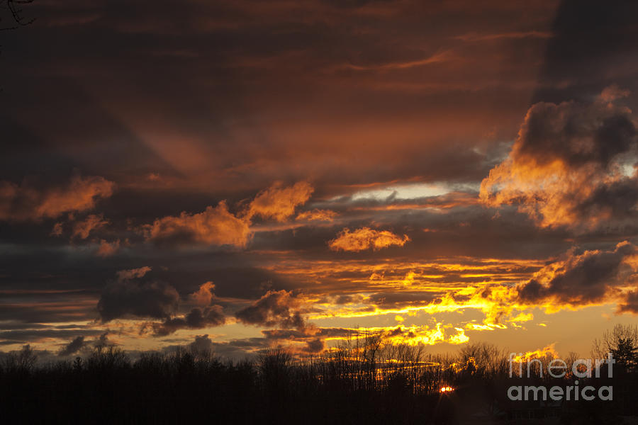 Sunset Photograph - Heavenly Sunset Sky by Darleen Stry