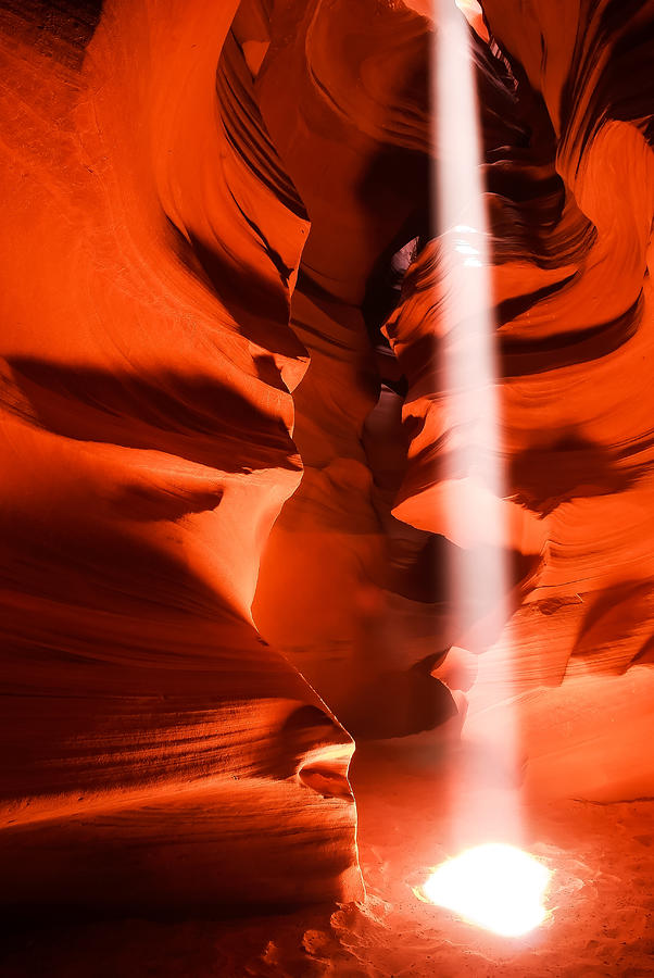Heavens Light - Antelope Canyon Photograph by Gregory Ballos